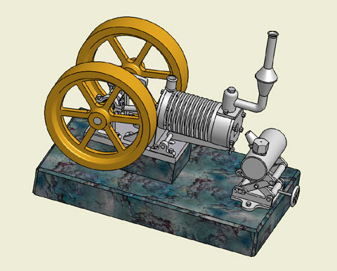 CAD Zeichnung Flammenfresser Nick